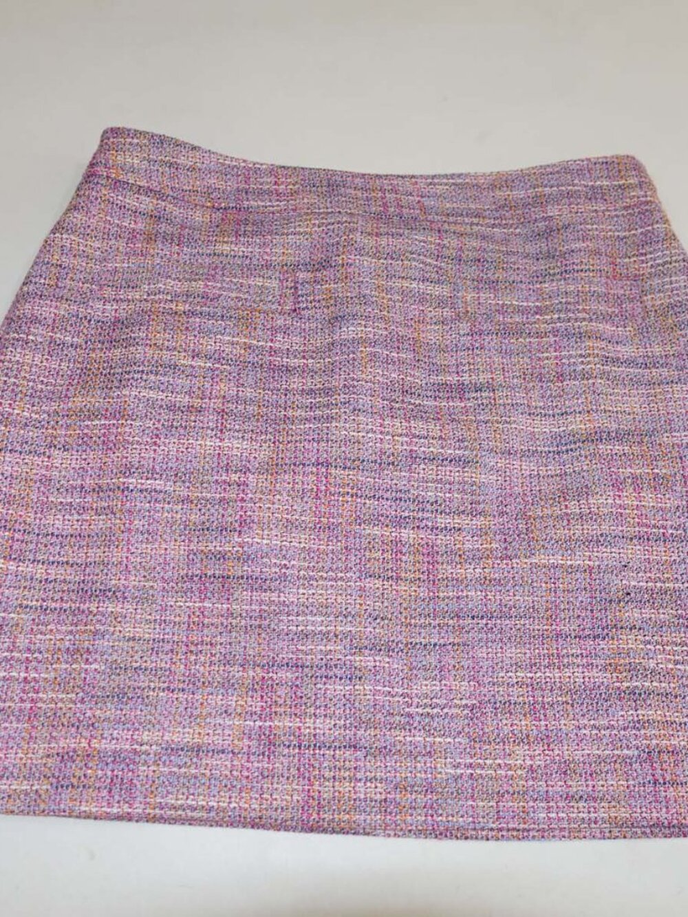 Loft Women's Tweed Mini Skirt Size 6 Petite NWT Pink Above Knee Lined 6P